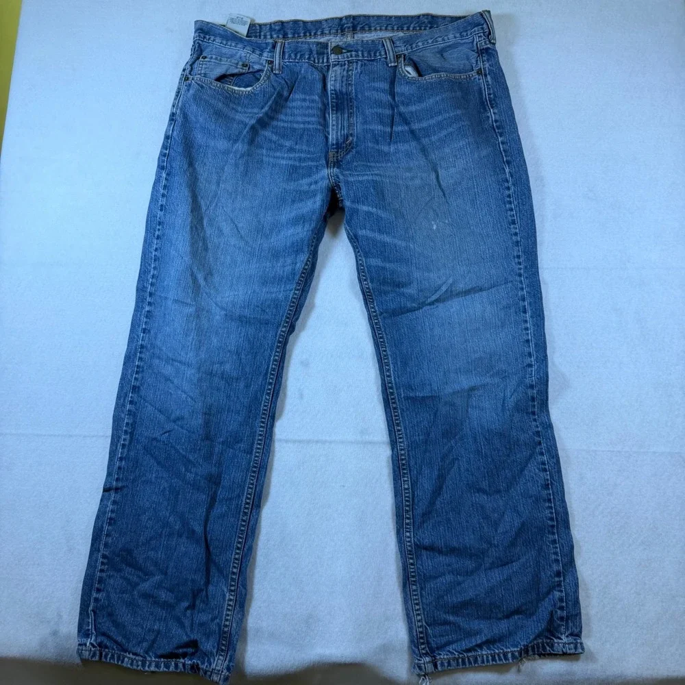 Levis 559 Relaxed Straight Jeans‎ Mens 42x32 Medium Wash Blue Denim 00559-0202